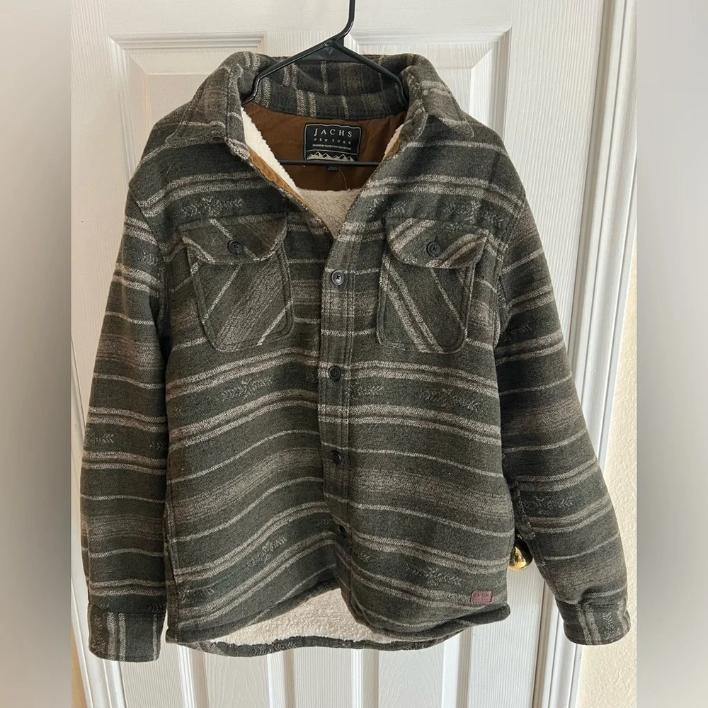 Wool blend button up jacket - Picture 5 of 7